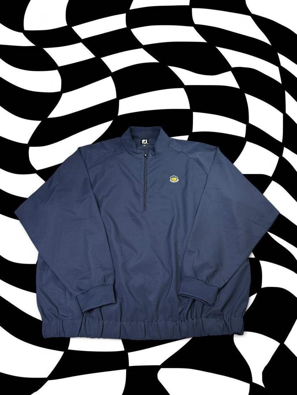 FJ Blue Quarter Zip Golf Pullover Jacket